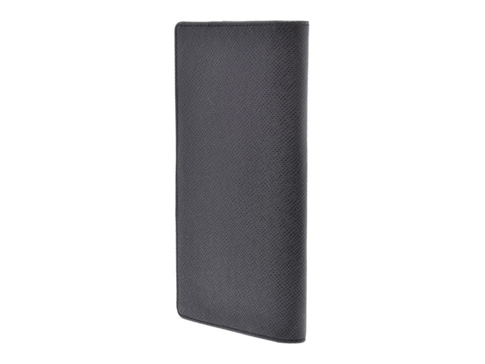 Louis Vuitton Wallet Brazza Long Taiga Black Portefeuille Black